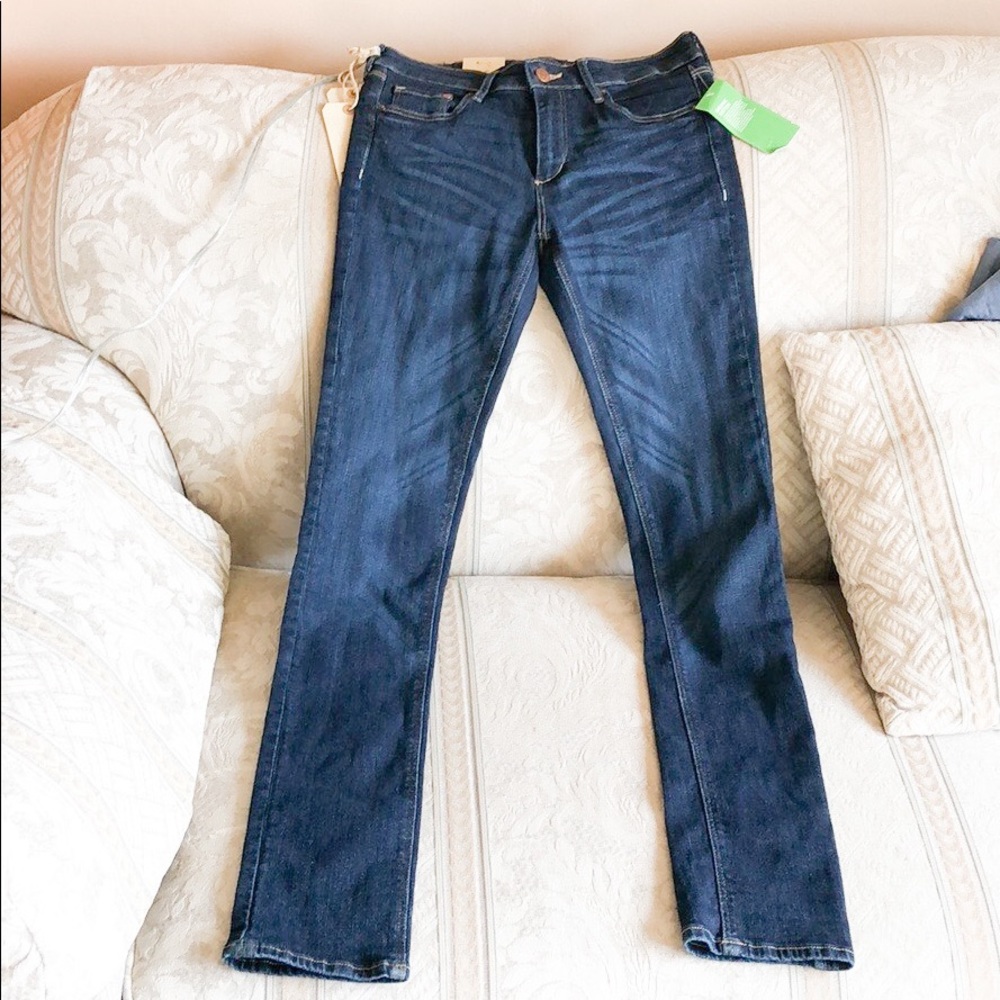 H&M organic cotton slim leg jeans, regular waist